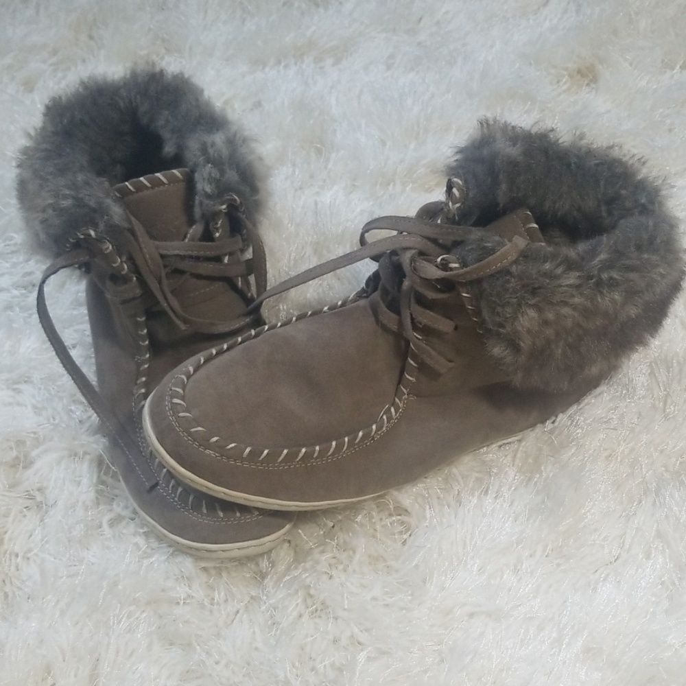 Bamboo ankle boots